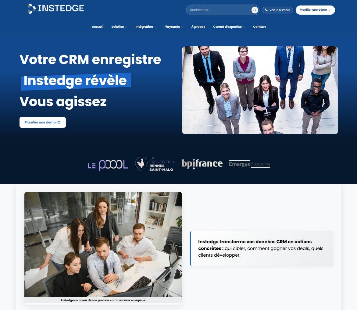 Création site Instedge CMS Knotix