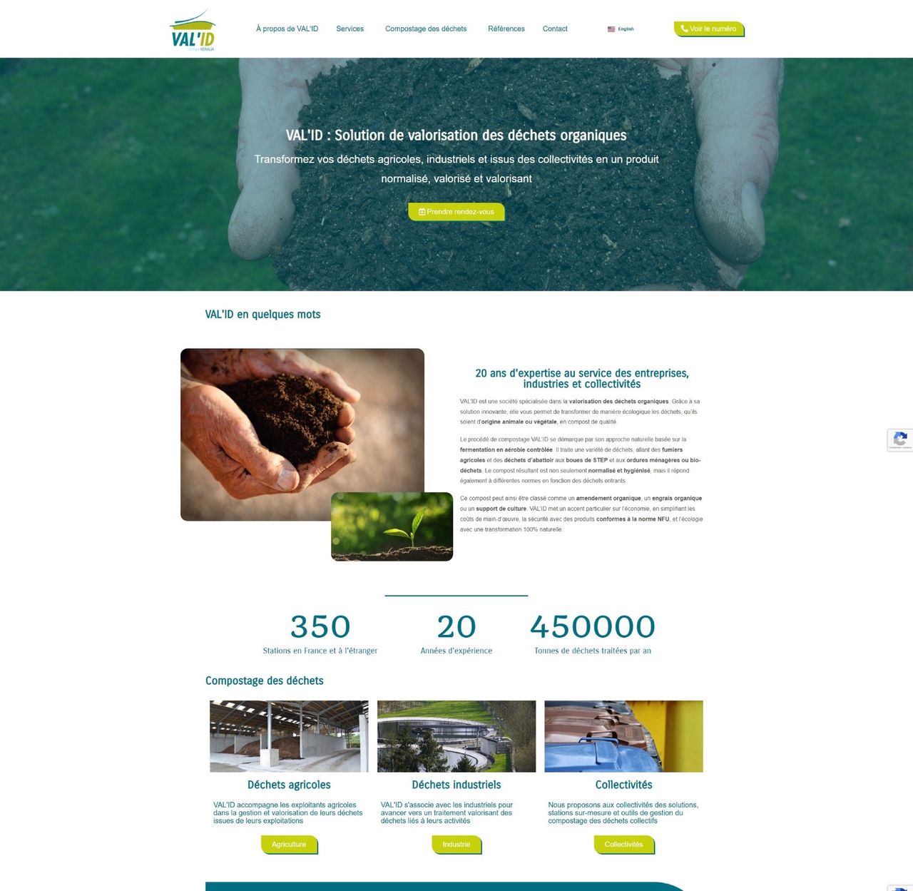 Refonte multilingue du site Val'ID Compost